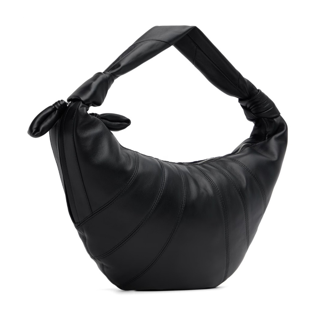Lemaire Fortune Croissant Bag in Black